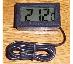 LCD Thermometer digital schwarz -50 bis +110C